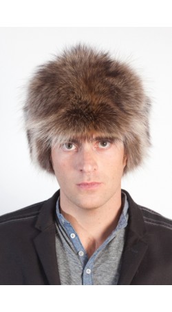 Raccoon fur hat